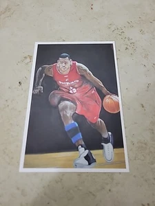 Postcard Lebron James by Daniel Tearle Players Authentic Direct 782 /20000 NBA - Picture 1 of 3