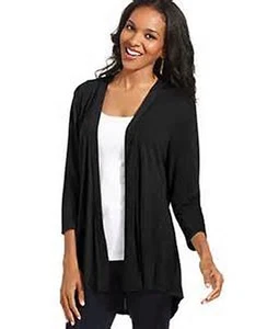 Chaqueta de punto cárdigan NEGRA para mujer XS mediana estilo grande y compañía NUEVA M31 - Imagen 1 de 1