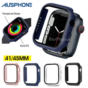 For Apple iWatch Series 10 9 8 SE 7 6 5 4 3Case Full Glass Cover 41 45 40 44 42 - Picture 1 of 18
