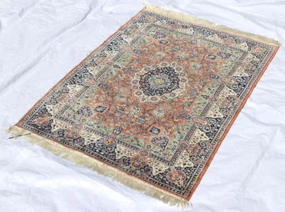 Seidenteppich China in Isfahan Art Orientteppich Seide Teppich weiche Haptik - Bild 1 von 4