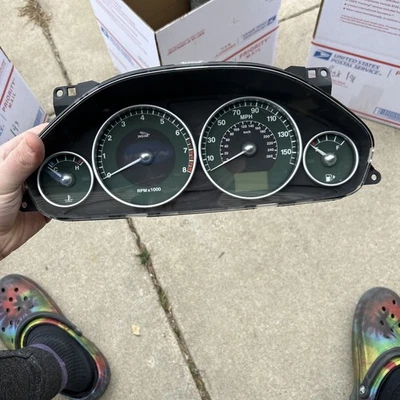 Jaguar X-Type 2002 2003 velocímetro de cuadro de instrumentos 1X4F-10849-bl 163 k millas Foto 1 de 4