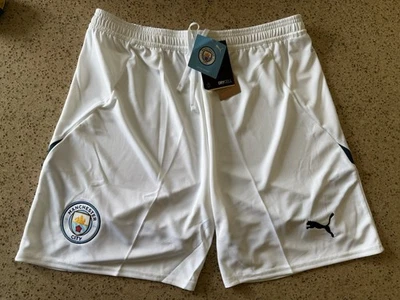 ~~ Pantalones Cortos de Fútbol Manchester City MCFC Home Puma Drycell 24/25 Medianos Foto 1 de 4