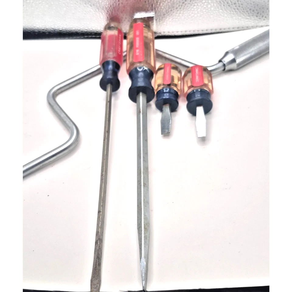Craftsman 3/8 Speed Handle V Series & 4 Screw Drivers 2 Stubies 2 Long USA - Image 1 of 4
