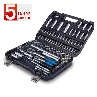 Scheppach Werkzeugkoffer TB97, 94-tlg. Steckschlüssel Einsätze Bits Bitadapter - Bild 1 von 4