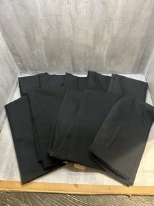 Pack of 10 Black Cotton Dinner Napkins Hotel Quality 18x18" Utopia Great Cond - Picture 1 of 9