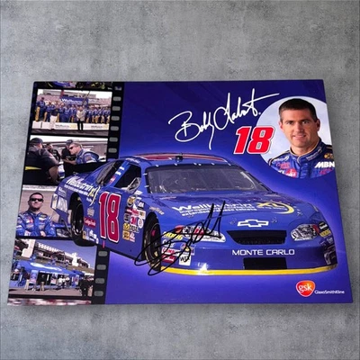 Foto de tarjeta de héroe firmada por Bobby Labonte 2004 GSK WELLB #18 JGR CHEVY MONTE CARLO Foto 1 de 2