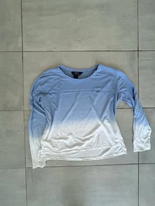 Ralph Lauren two tone crewneck long sleeve T-shirt Girls age 16 - Picture 1 of 5