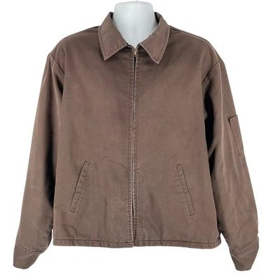 Chaqueta de trabajo marrón años 80 Rivco años 80 vintage  Foto 1 de 4