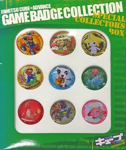 Set of 9 Famitsu Cube and Advance February 2004 Issue Special Supplement Badges  - Picture 1 of 1