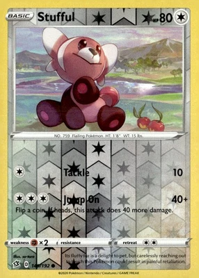 Stufful Common Reverse Holo SWSH02: Rebel Clash 149/192 Pokémon TCG - Image 1 of 2