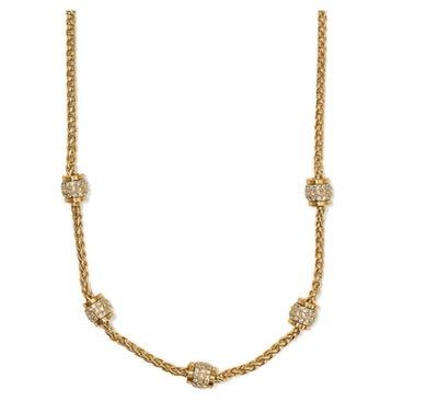 Брайтон меридиан маленький короткий золотой кристалл ожерелье новый без ЯРЛЫКОВ $158 - Изображение 1 из 4