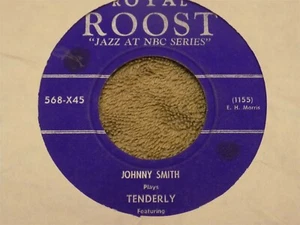 THE JOHNNY SMITH QUINTET Jaguar / tenderly 7" 45 w/ STAN GETZ - Picture 1 of 1