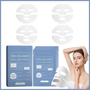 4 Bio Collagen Anti-Wrinkle Moisture Hydrating Lifting Overnight Deep Face Mask - Picture 1 of 8