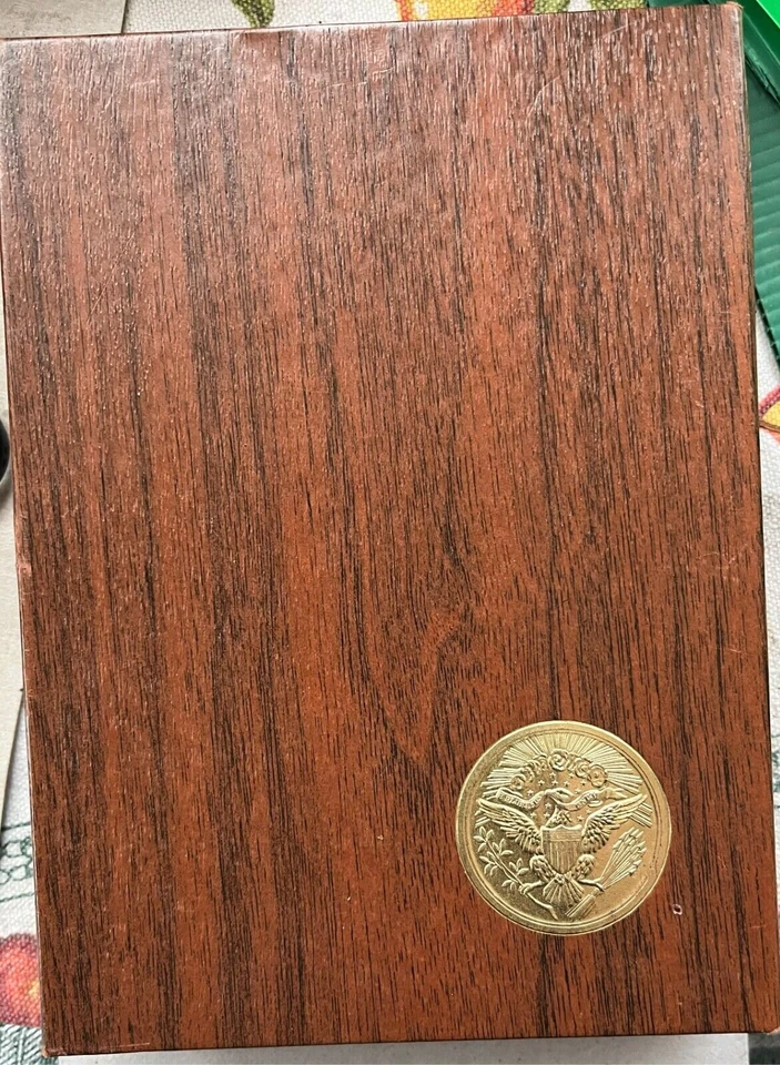 USA  - dollaro in argento in custodia originale Eisenhower 1971 - PROOF - Immagine 1 di 4