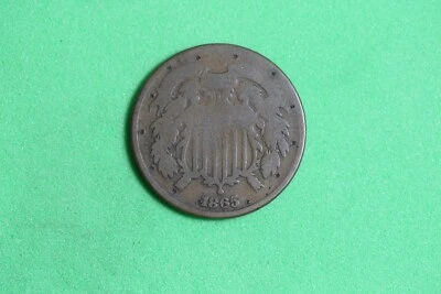Estate Find 1865 - Shield Two Cents!!!  #K18718 - Image 1 of 2