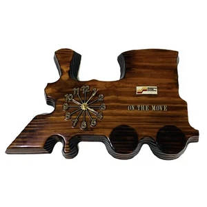 Railroad On The Move Wall Clock Seaboard System Handcrafted Collectible - Picture 1 of 12