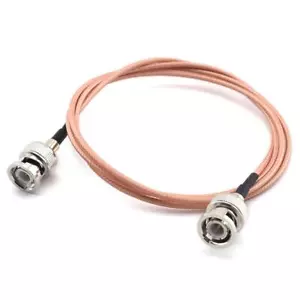 PUENTE DE CABLE COAXIAL BNC MACHO A BNC MACHO RG316 50 OHMIOS PIGTAIL 1 FT/3 FT (30/100CM) - Imagen 1 de 8