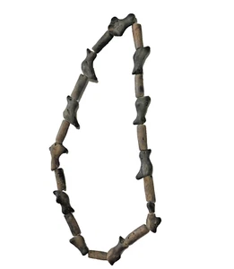 Handwerkliche handgefertigte guatemaltekische Ton Vogel Halskette Stammesstil lang selten - Bild 1 von 23