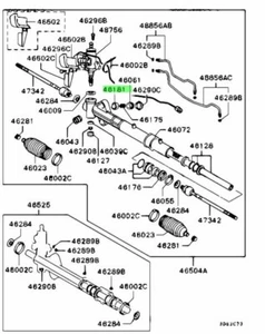 Support, Steering Gear Rack For: Mitsubishi Lancer Evo 4 5 6 7 8 9 CP9A CT9A - Picture 1 of 1