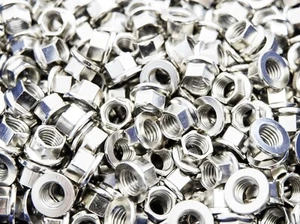 Set of 20 Silver M8 Silver K Nuts for Kart Wheels  - Picture 1 of 3