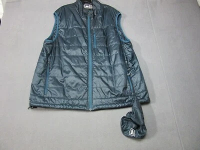 REI Vest Mens 2XL Blue Packable Puffer Pertex Quantum Eco Mock Neck Full-Zip - Image 1 of 4