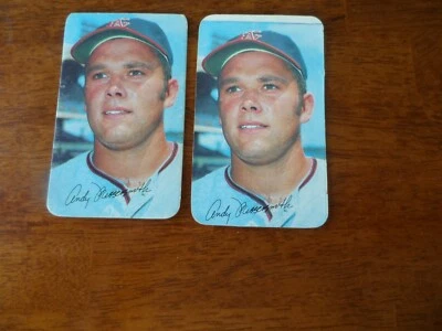 1970 TOPPS SUPER BASEBALL (2) #25 ANDY MESSERSMITH CAL ANGELS VG/EX/MT Q-194 - Image 1 of 2