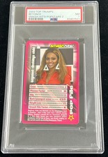 2003 Top Trumps Beyonce Knowles Smash Hits Pop Stars 2 RC Rookie PSA 7 NM