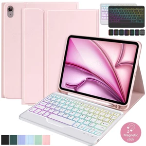 Backlit Keyboard With Case Cover For iPad 6/7/8/9/10th Gen Air 3 4 5 6 Pro 11 M2 - Picture 1 of 36