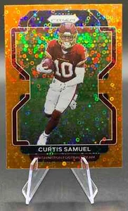 2021 Curtis Samuel SP #209 Panini Orange No Huddle Disco Prizm Washington - Picture 1 of 2