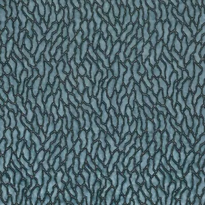 Schwarze Edition abstrakter geometrisch geschnittener Samtstoff - Romita blaugrün 3,10 yds 9078/06 - Bild 1 von 1