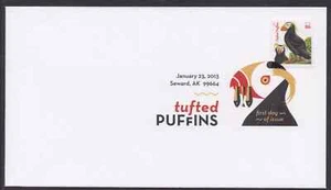US 4737 Tufted Puffins (orange Year) DCP FDC 2013 - Picture 1 of 1