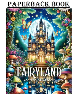 Fairyland Adult Coloring Book: Fairytale Designs of Enchanting Fairies...... Foto 1 de 2