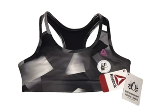 GIRLS REEBOK BRAND NEW SZ M 7/8 REVERSIBLE SPORTS BRA Poly/Spandex “SLEET” NWT - Picture 1 of 7