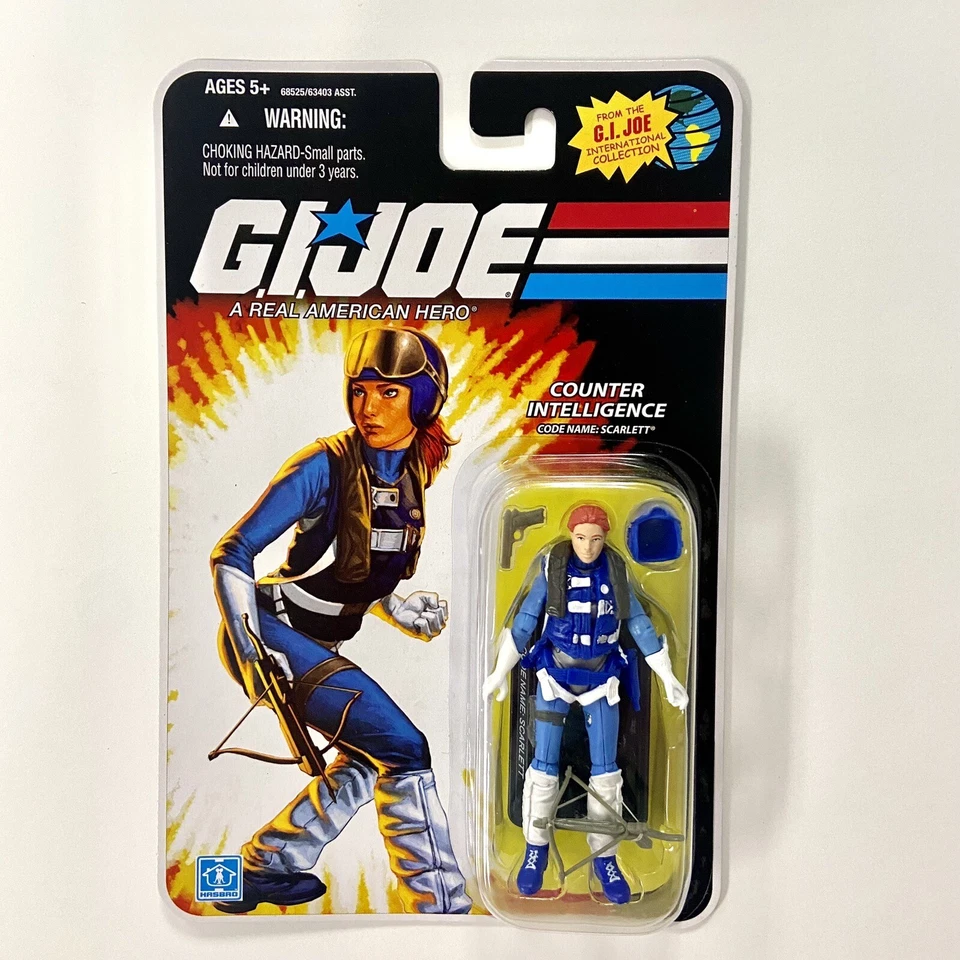 2008 Hasbro 25th Anniversary Gi Joe Counter Intelligence Scarlett