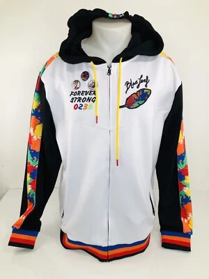 Impresionante BLAC LEAF - Chaqueta de Pista Bordada FOREVER STRONG con Capucha XL / 2XL - EX Foto 1 de 4