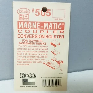 Kadee 505 AHM/Rivarossi 6-Wheel Passenger Truck Conversion Bolsters - 1 Pair HO - Picture 1 of 2