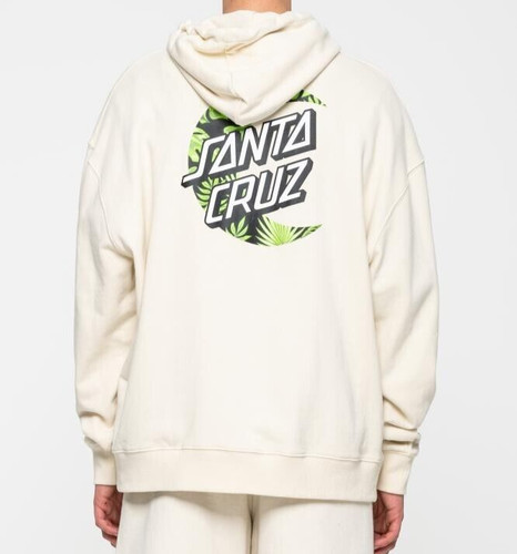 OFF WHITE Felpa con cappuccio SANTA CRUZ Cabana Moon Dot felpa con cappuccio XL bianca spento SKATE DA STRADA INDOSSA NUOVA XWX