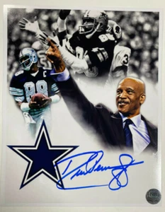 Drew Pearson Signed/Autographed Custom Dallas Cowboys 8x10 Photo NB Autos COA 2 - Picture 1 of 4
