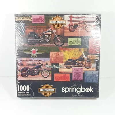 2001 Harley-Davidson USA Motor Cycles Springbok 1000 Interlocking Pieces Jigsaw  - Image 1 of 4