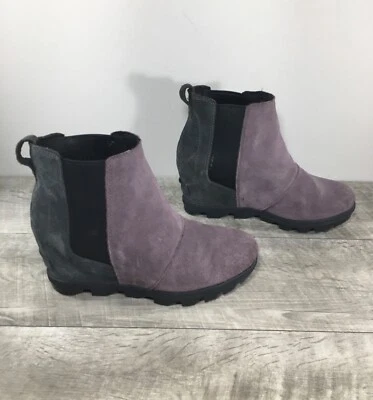 Sorel NL3343 Joan of Arctic Wedge Waterproof Purple Womens Booties Boots Size 7 - Image 1 of 4
