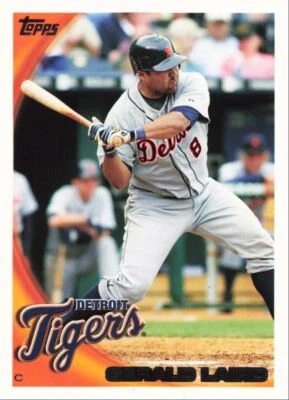 2010 Topps Baseball Gerald Laird Detroit Tigers #309 - Image 1 of 2