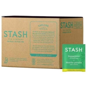 Caja de 100 bolsas de té de hierbas de menta Stash Tea, hierbas premium - Imagen 1 de 3