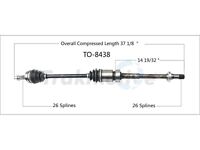 CV Axle Shaft Front Right SurTrack TO-8241 fits 80-82 Toyota Tercel