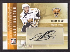 2011-12 ITG Heroes & Prospects Autograph #A-LS Logan Shaw Auto