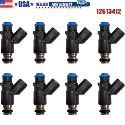 8 piezas inyectores de combustible 12613412 para Chevrolet GMC 6,0 L Silverado Sierra 10-13 6,6 L Foto 1 de 4