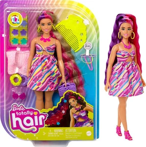 MATTEL® HCM89 Barbie Totally Hair Puppe mit rosa, lila und blonden Haaren