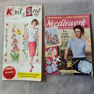 Vintage Needlework Magazines, 1960s. Knit & Sew, Needlework Illustrated - Picture 1 of 13