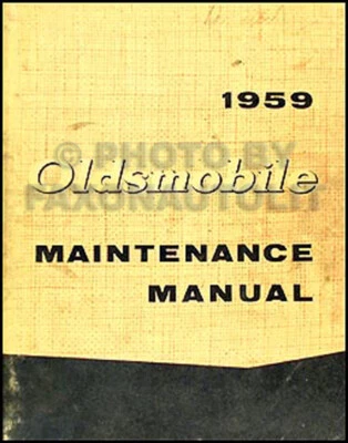 1959 Oldsmobile 88 Y 98 Originales Tienda Manual Olds Mantenimiento Dynamic Muy - Imagen 1 de 2