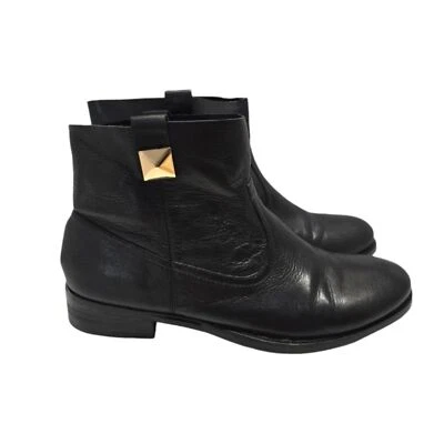 {Report Signature} Botines Roland de cuero negro para mujer talla 9 Foto 1 de 4