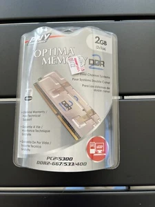 Optima Memory PNY DDR PC2-5300 2GB (2x1GB) Dueal Channel PC Memory Kit New Seale - Picture 1 of 4